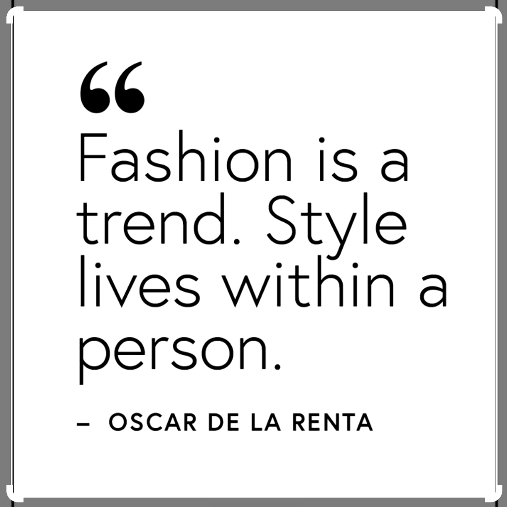 Oh So True Fashion Vs. Style